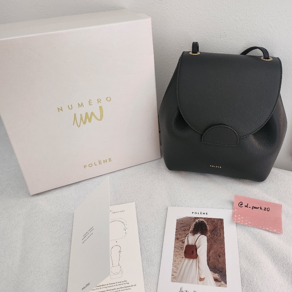 Polene Numero Un mini backpack in black